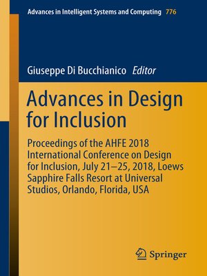 cover image of Advances in Design for Inclusion